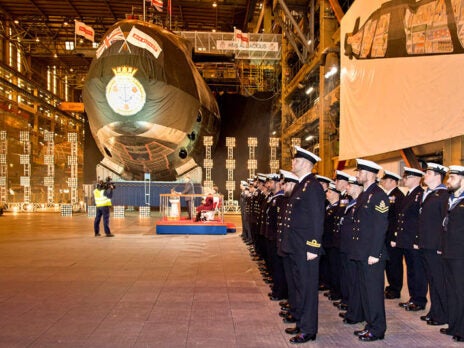 UK Navy’s fourth Astute-class submarine, formally christened as Audacious