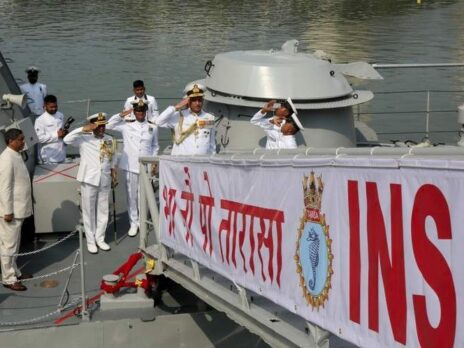 Indian Navy commissions newest water jet fast attack craft INS Tarasa
