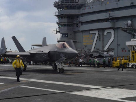 F-35C aircraft conduct Operational Test-1 on US Navy carrier