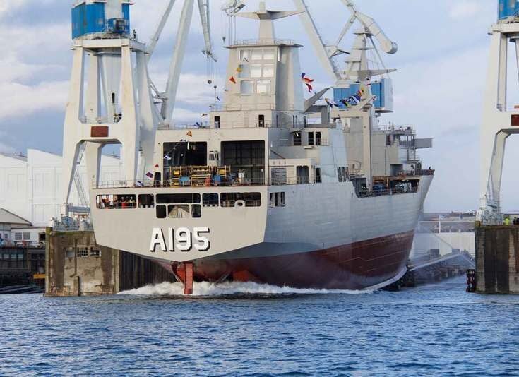 Royal Australian Navy's first Supply-class AOR launched by Navantia