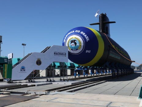Brazilian Navy launches first Scorpene-class attack submarine