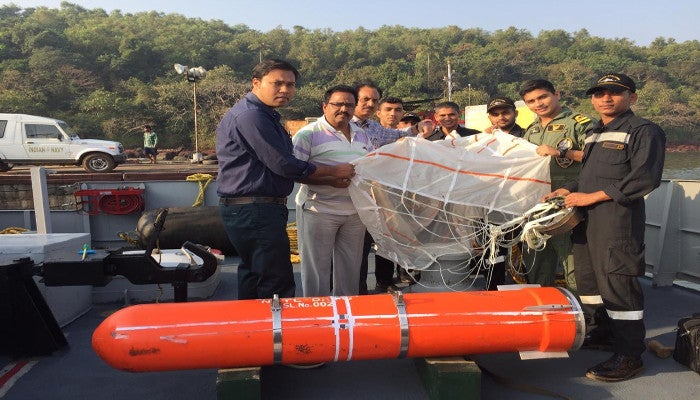 Indian Navy conducts trials of air droppable containers in Arabian Sea