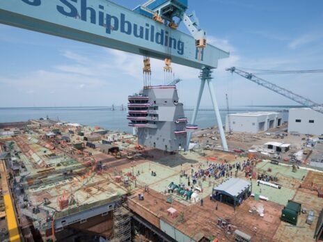 Video: HII lands 588t island on new aircraft carrier USS John F Kennedy