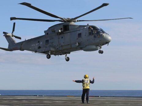 Merlin helicopter performs inaugural landing on HMS Prince of Wales