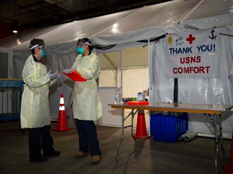 Covid-19: USNS Comfort starts admitting patients from New Jersey