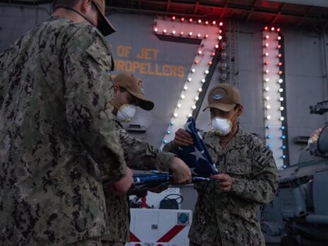 Sailors start returning on board USS Theodore Roosevelt