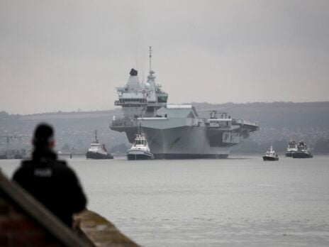 Aircraft carrier HMS Queen Elizabeth prepares for deployment