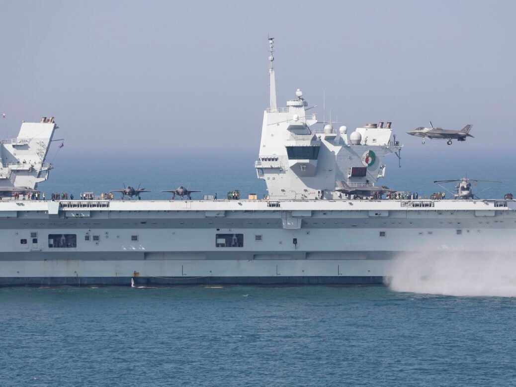 US AND UK F-35B STEALTH JETS JOIN HMS QUEEN ELIZABETH FOR GROUPEX