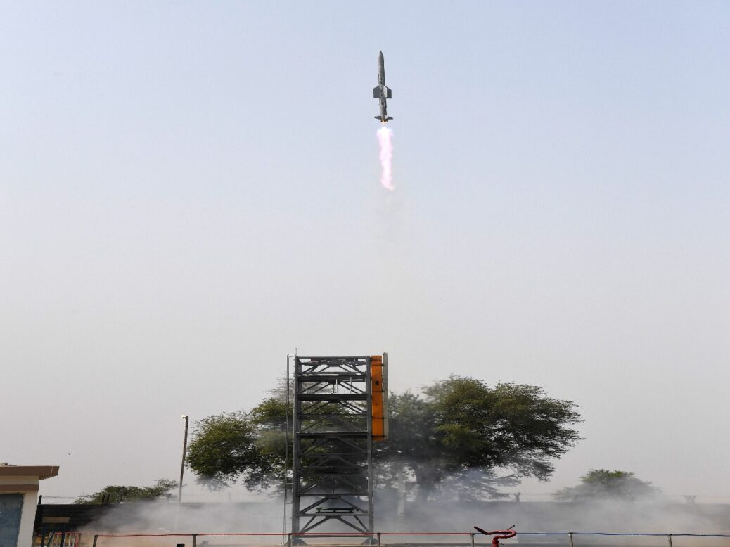 India's DRDO conducts two launches of VL-SRSAM missile
