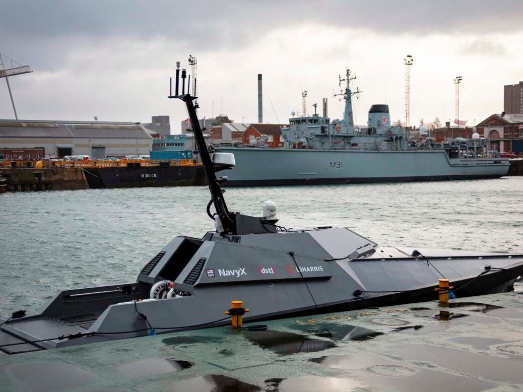 Madfox Autonomous Boat Docked at HMNB Portsmouth