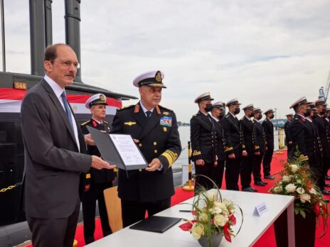 Egyptian Navy receives fourth Type 209/1400mod-class submarine
