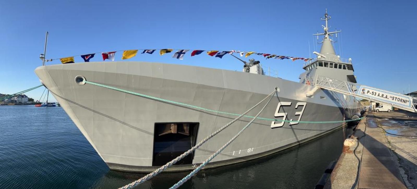 Naval Group delivers third Argentinian offshore patrol vessel