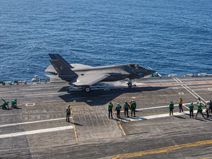 First Marine F-35C Squadron deploys on USS Abraham Lincoln