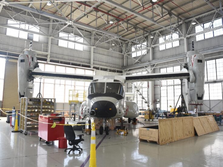 FRCSW to perform major in-service repair on CMV-22 Osprey aircraft