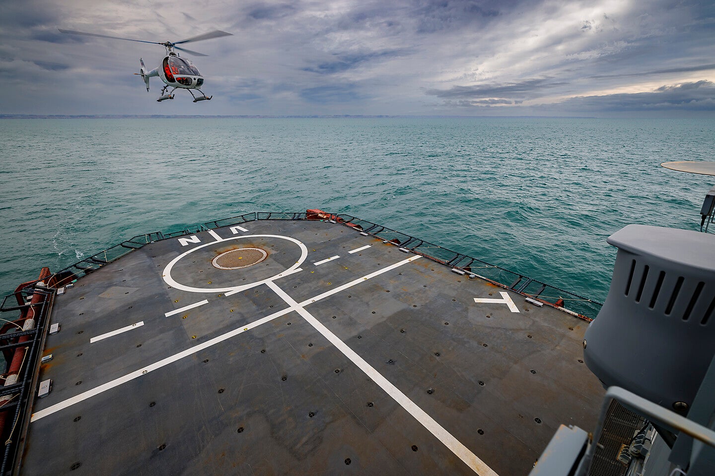 Airbus tests take-off and landing capabilities of VSR700 UAS at sea