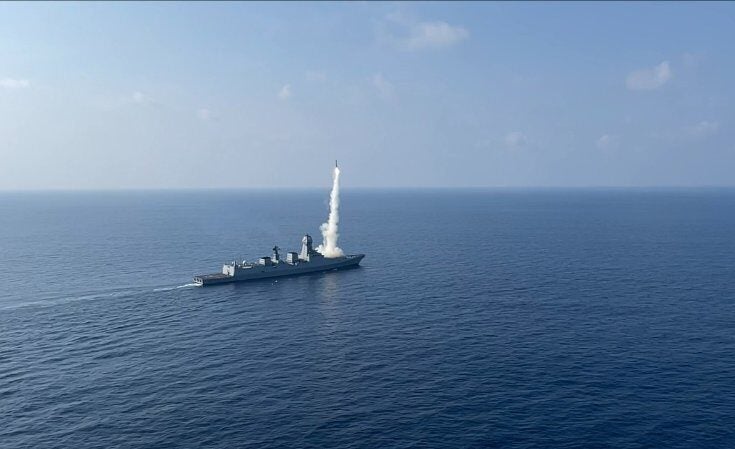 Indian Navy tests extended range Brahmos land attack missile