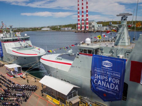 Royal Canadian Navy names two DeWolf-class AOPS at Halifax Shipyard