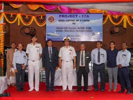 India begins construction of seventh P17A frigate