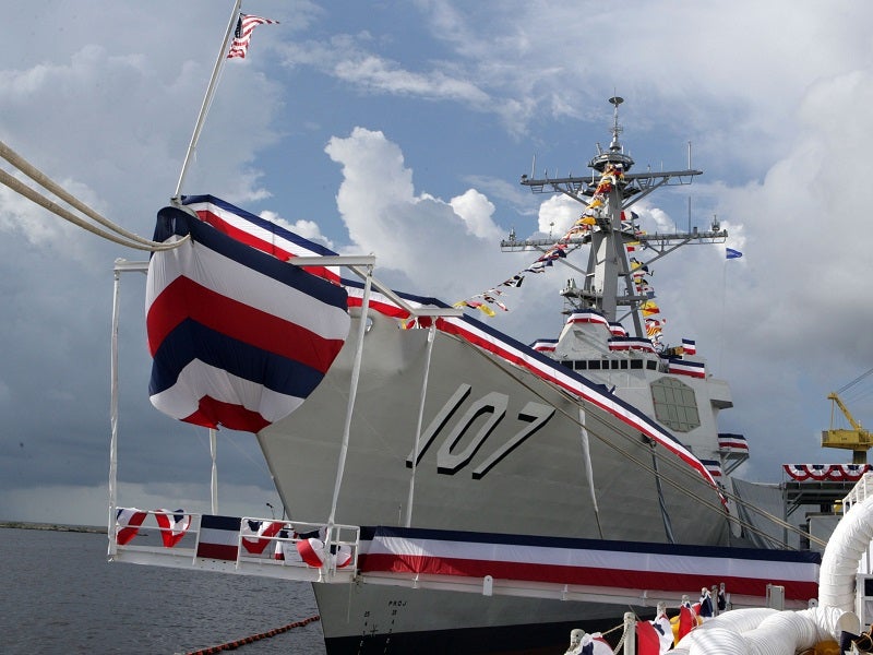 Arleigh Burke-class guided-missile destroyer USS Gravely prepares for commissioning