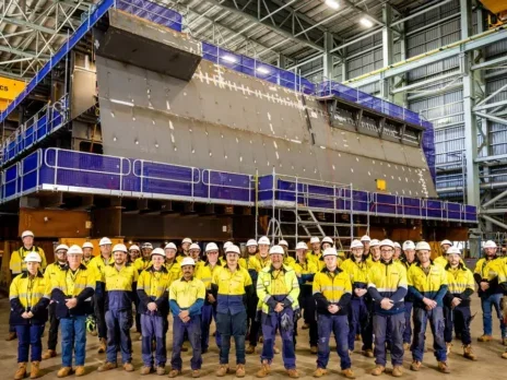 BAE Systems completes first prototype block of Hunter-class frigate