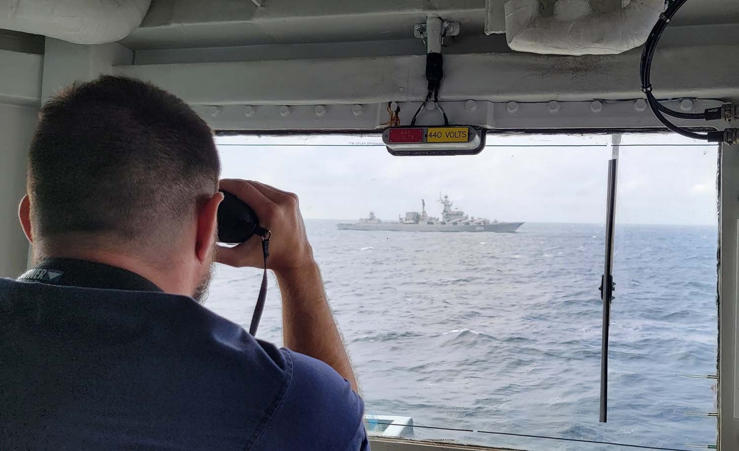 Nato and allied naval forces monitor three Russian ships in North Sea