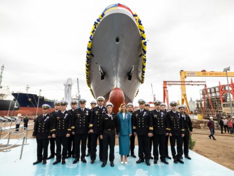 RMK Marine launches Ukraine’s first Ada-class ship Hetman Ivan Mazepa