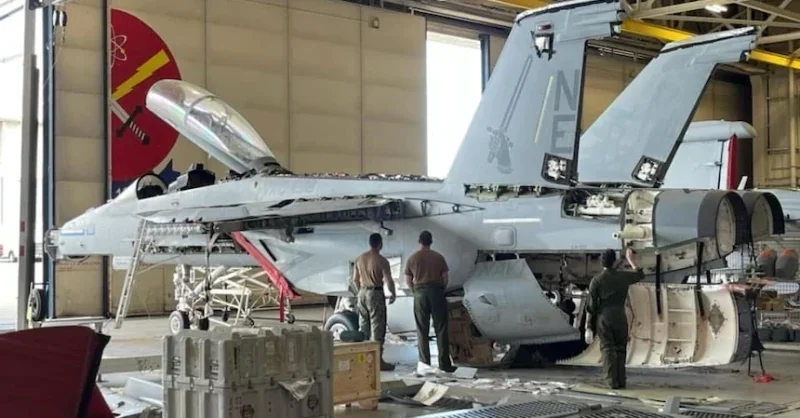 US Navy's refurbished EA-18G aircraft conducts functional check flight - Vimarsana News