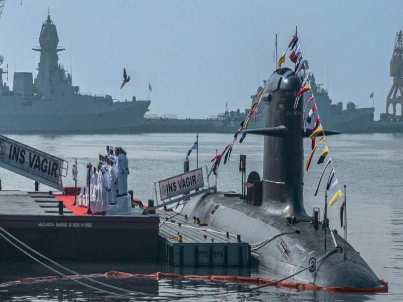 Indian Navy commissions Scorpene class submarine INS Vagir