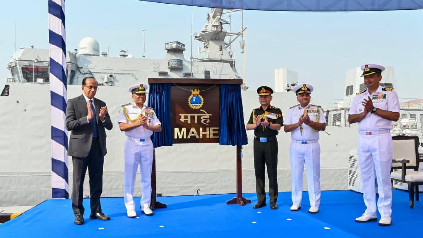 Indian Navy commissions INS Mahe anti-submarine warfare vessel