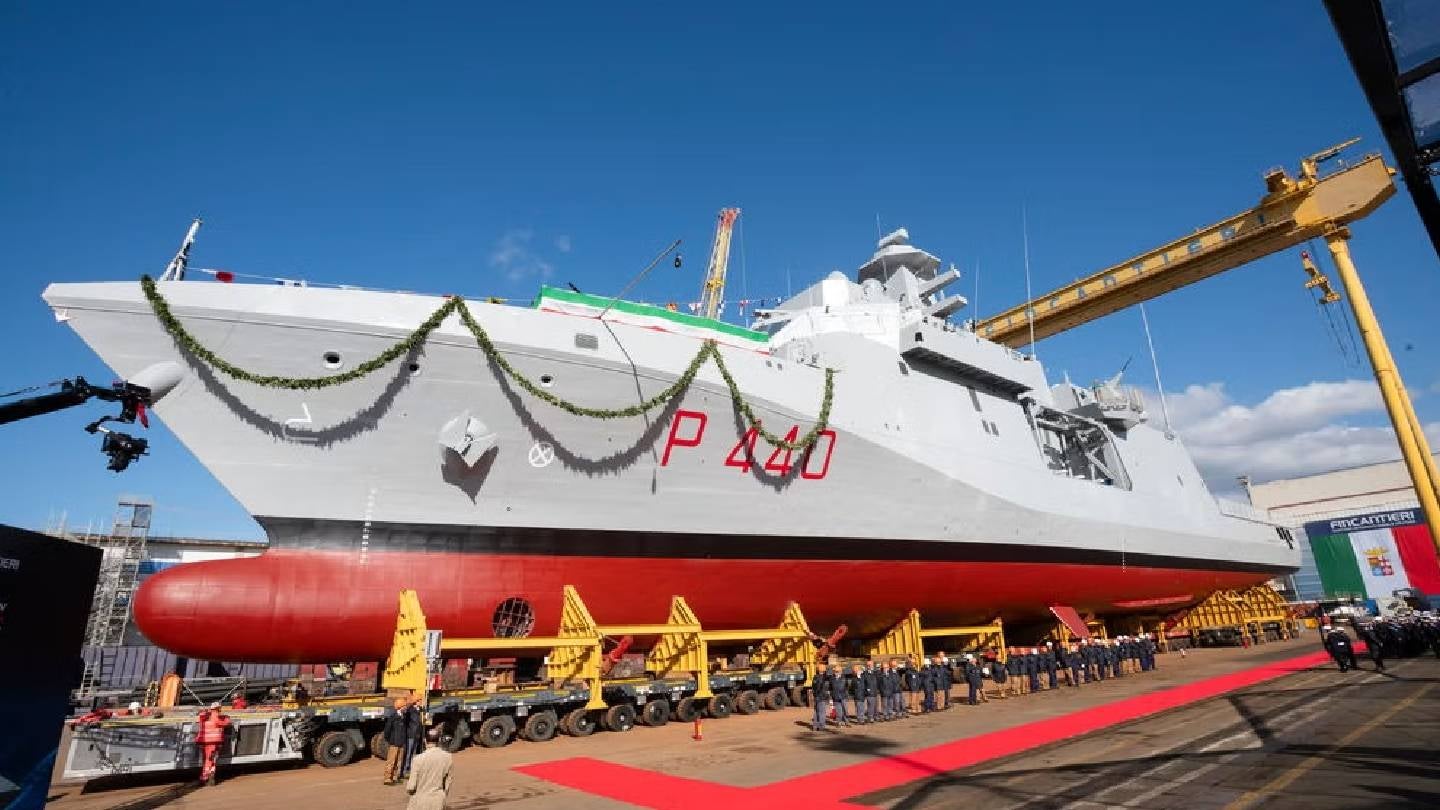 Fincantieri launches first new Offshore Patrol Vessel for Italian Navy
