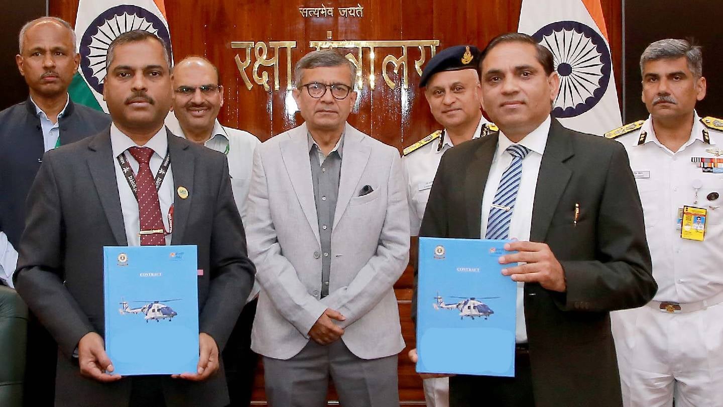 Indian MoD signs $552.4m deal for helicopters, missiles procurement