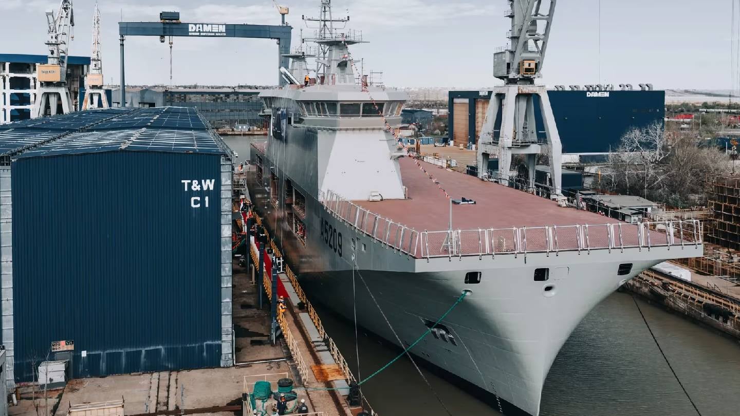 Portugal Navy’s drone-deployment capable vessel launched in Romania
