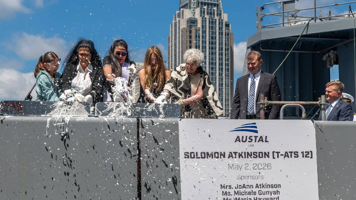 Austal USA Launches Second T-ATS Rescue Ship for US Navy