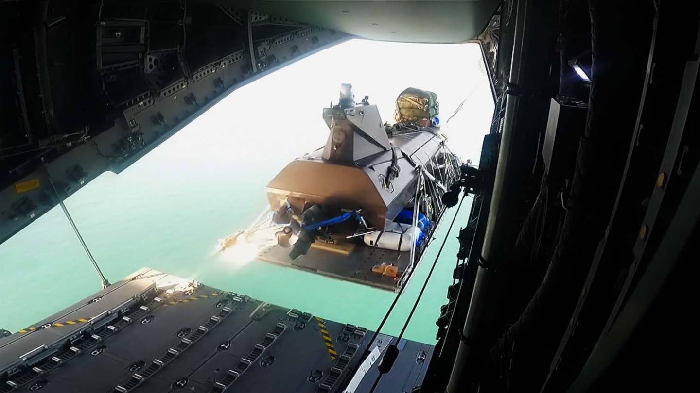 Royal Navy Conducts Successful Drone Boat Airdrop Trial