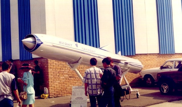 Yakhont missile being displayed 