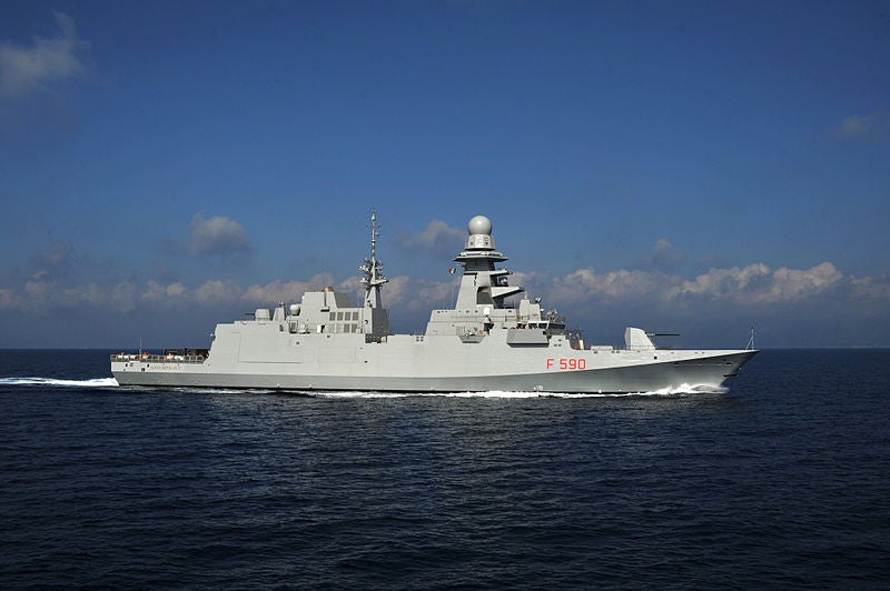 Italian Navy's first FREMM frigate
