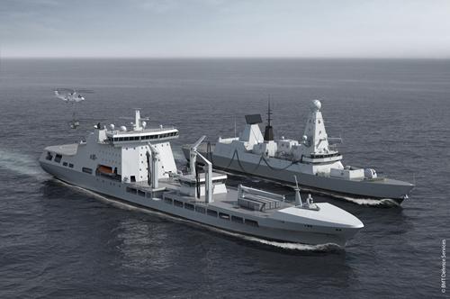 Royal Navy's military afloat reach and sustainability tankers